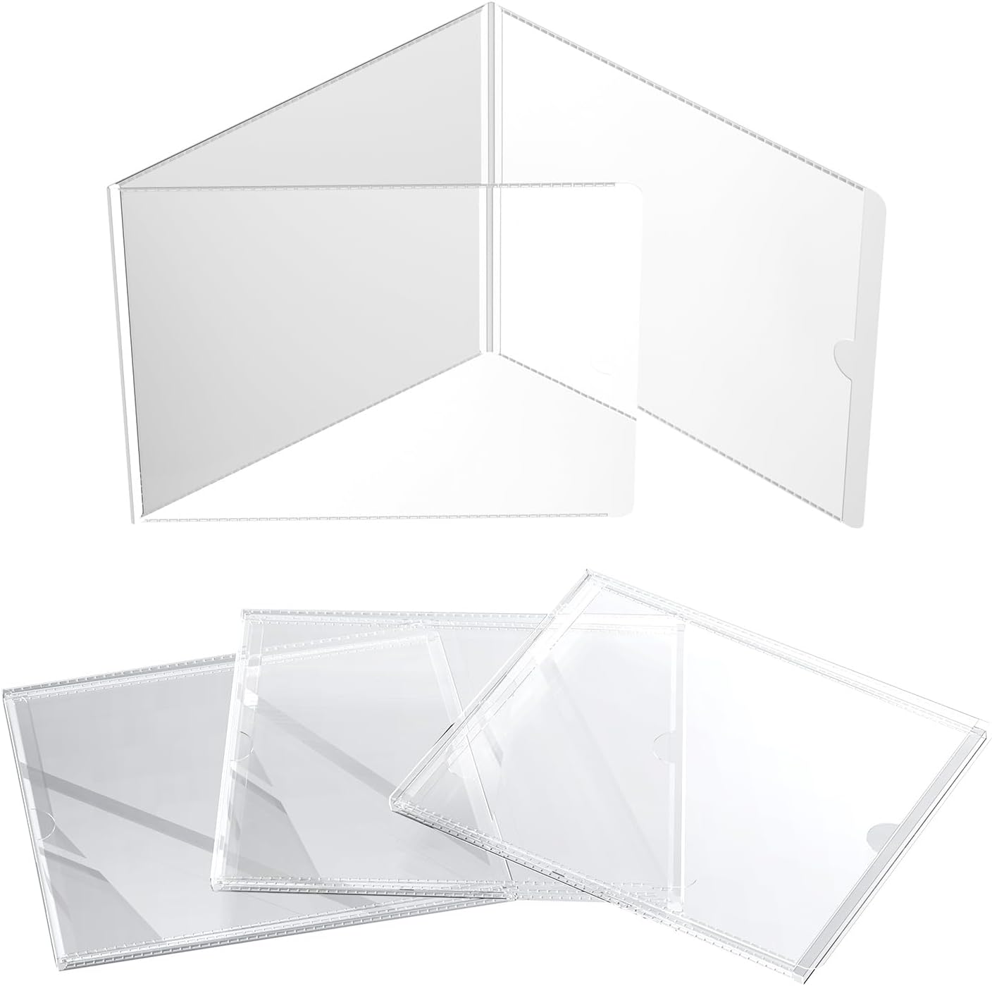 2026 Mahjong Card Holder – Clear Protective Sleeve for Large Print Mah Jongg Scorecards, 4 Pack product image