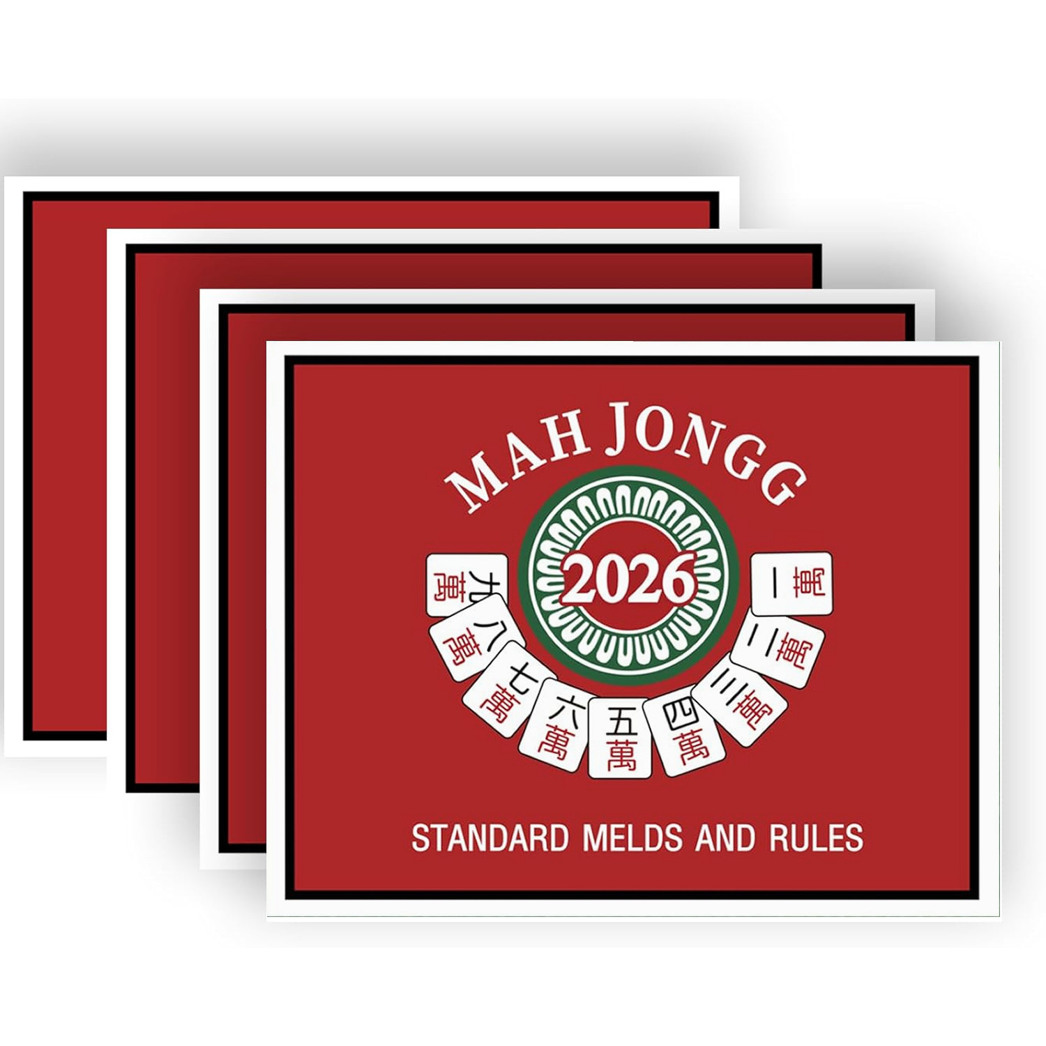 2026 Large Print American Mahjong Card – Standard Melds and Rules Game Card product image